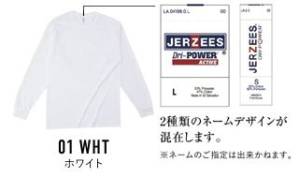 ジャージーズ DRI-POWER ロングスリーブシャツ（ホワイト）